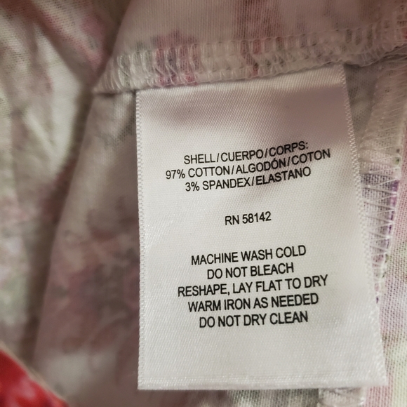 London Times floral/paisley print sleeveless sheath dress stretch cotton size 8 - Picture 11 of 11